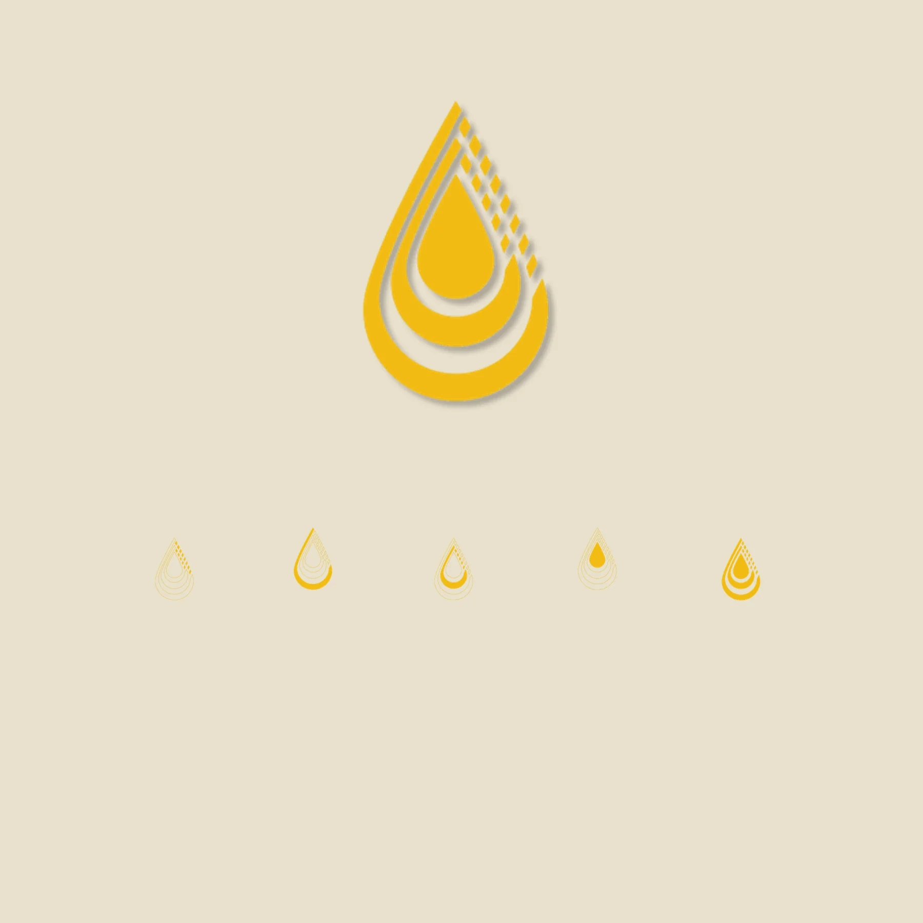 Autolux gold droplet mark and supporting icon variations.