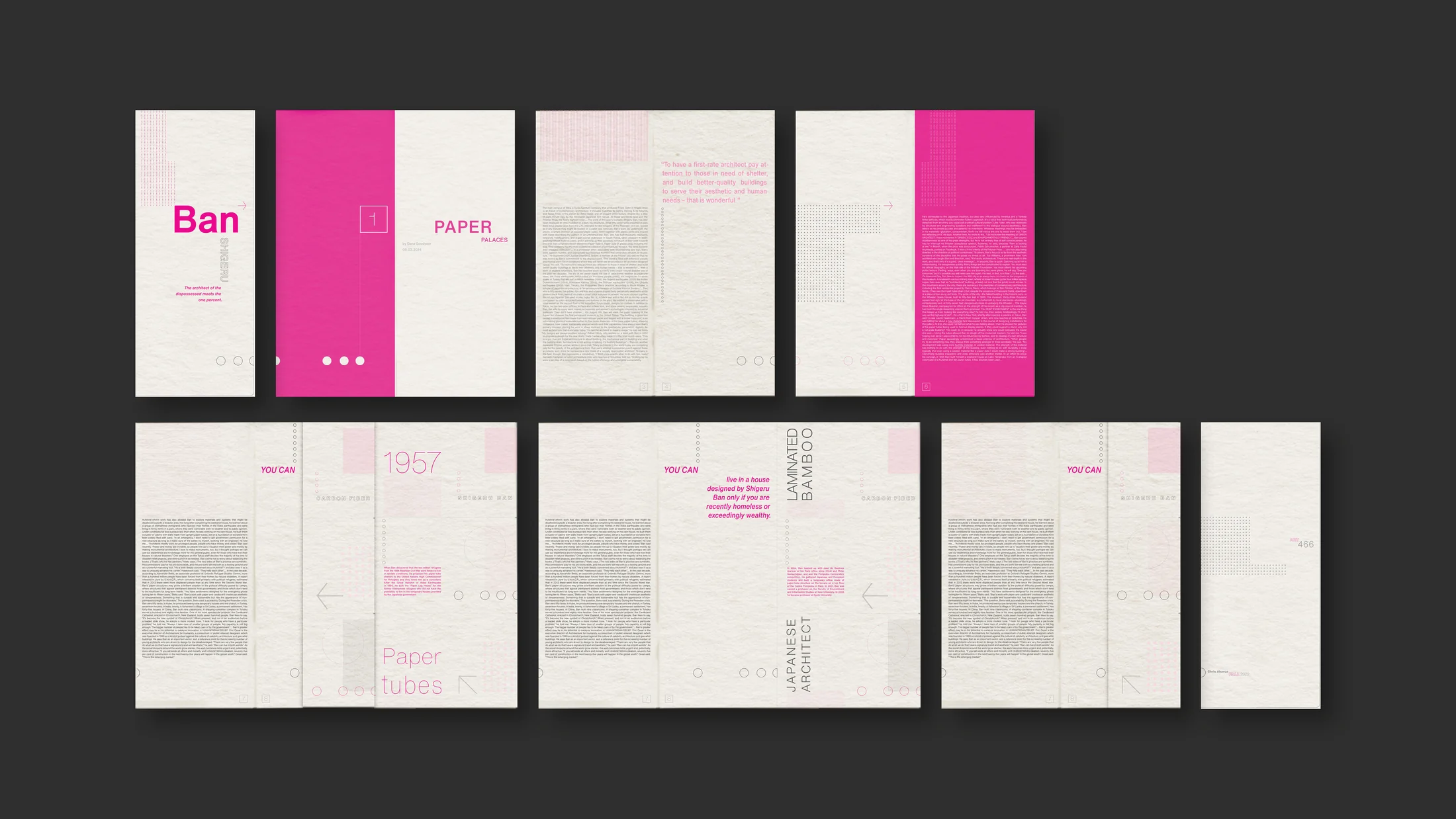 Complete Paper Palaces booklet system photographed flat.
